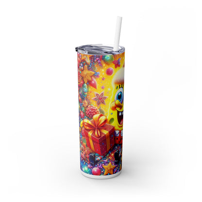 Sponge Time Tumbler with Straw, 20oz