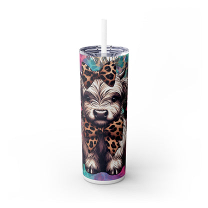 Colorful highland Tumbler with Straw, 20oz