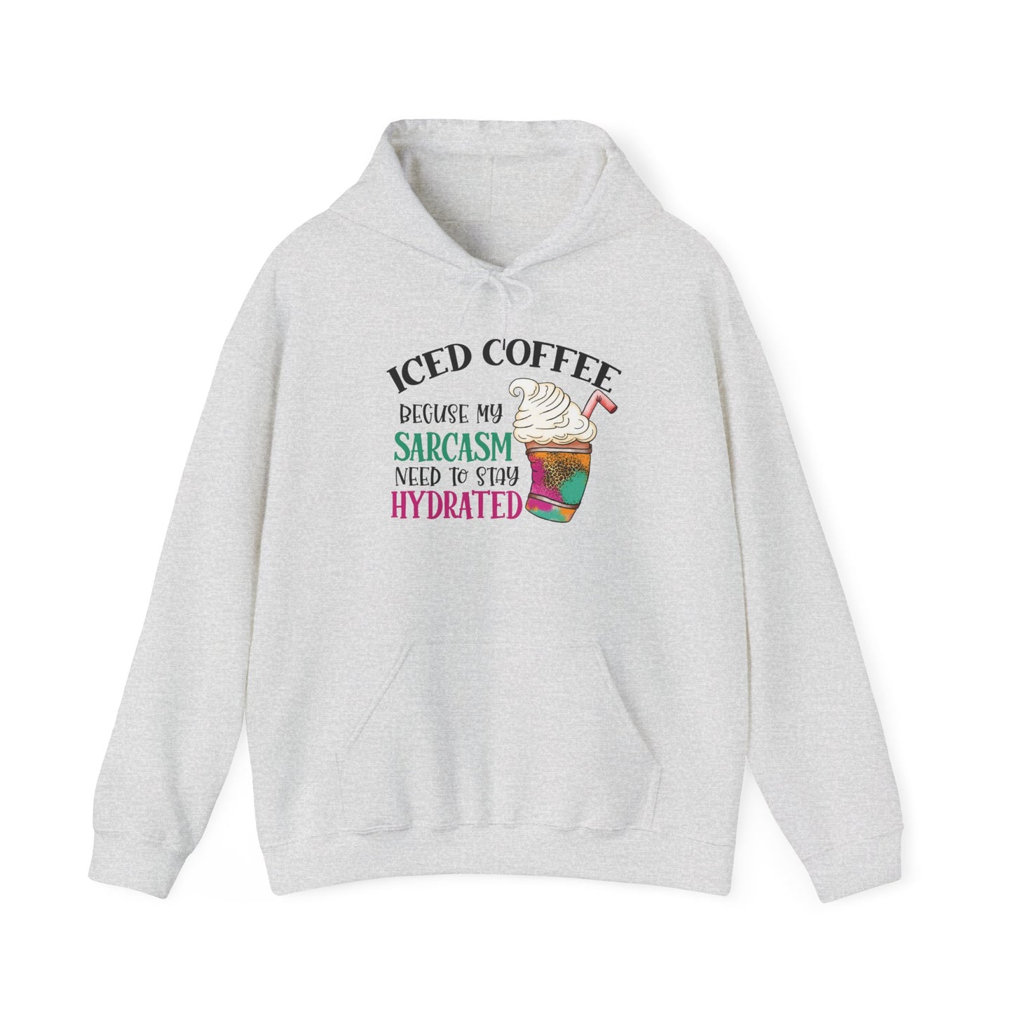 Iced Coffee Sarcasm Heavy Blend™ Hooded Sweatshirt