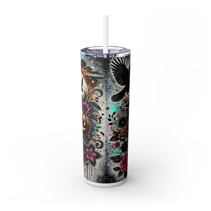 Witchy Skinny Tumbler with Straw, 20oz