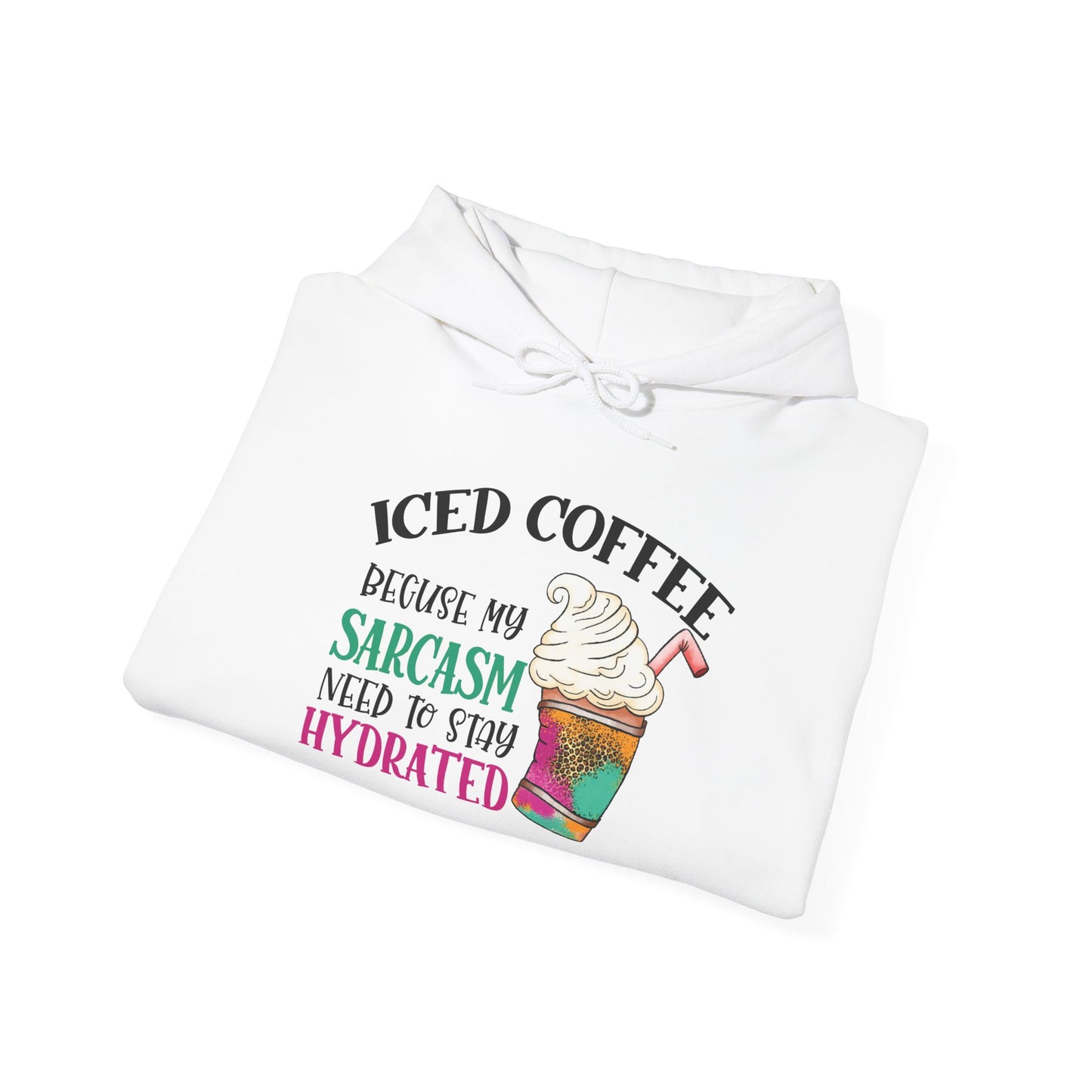 Iced Coffee Sarcasm Heavy Blend™ Hooded Sweatshirt