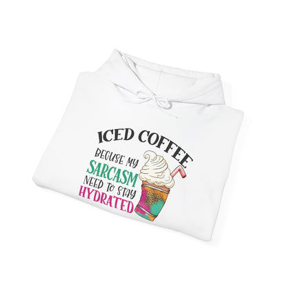 Iced Coffee Sarcasm Heavy Blend™ Hooded Sweatshirt