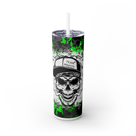 Misfits Skinny Tumbler with Straw, 20oz