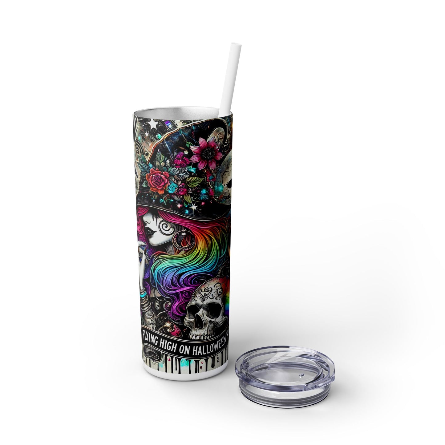 Witchy Skinny Tumbler with Straw, 20oz