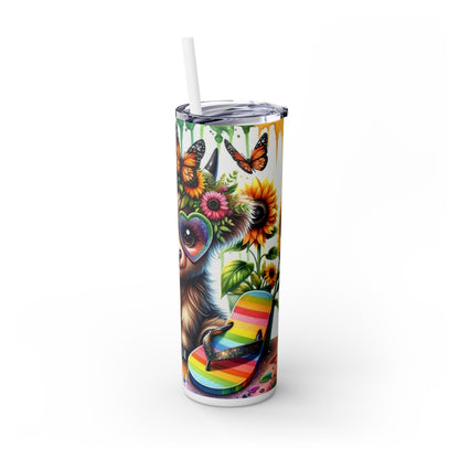 Summer vibes Tumbler with Straw, 20oz