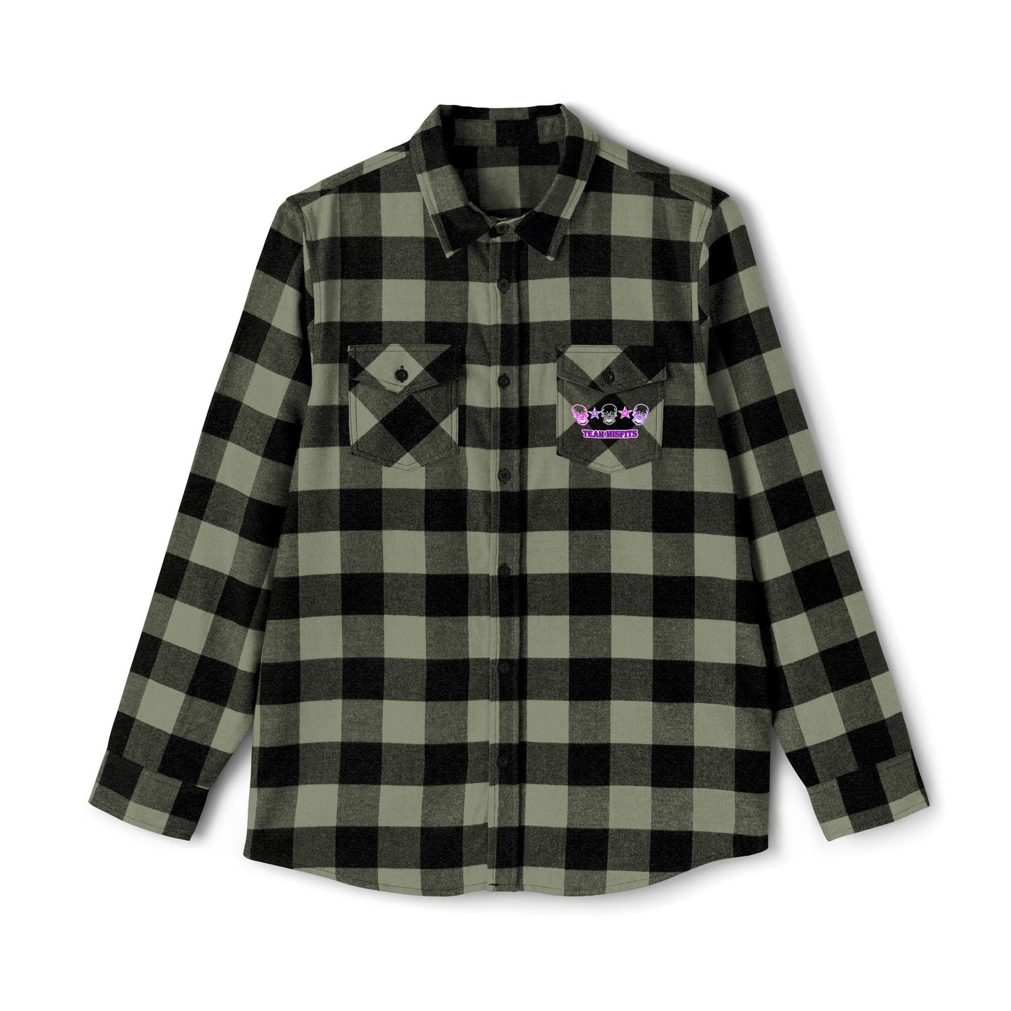 Misfits Pink Unisex Flannel Shirt