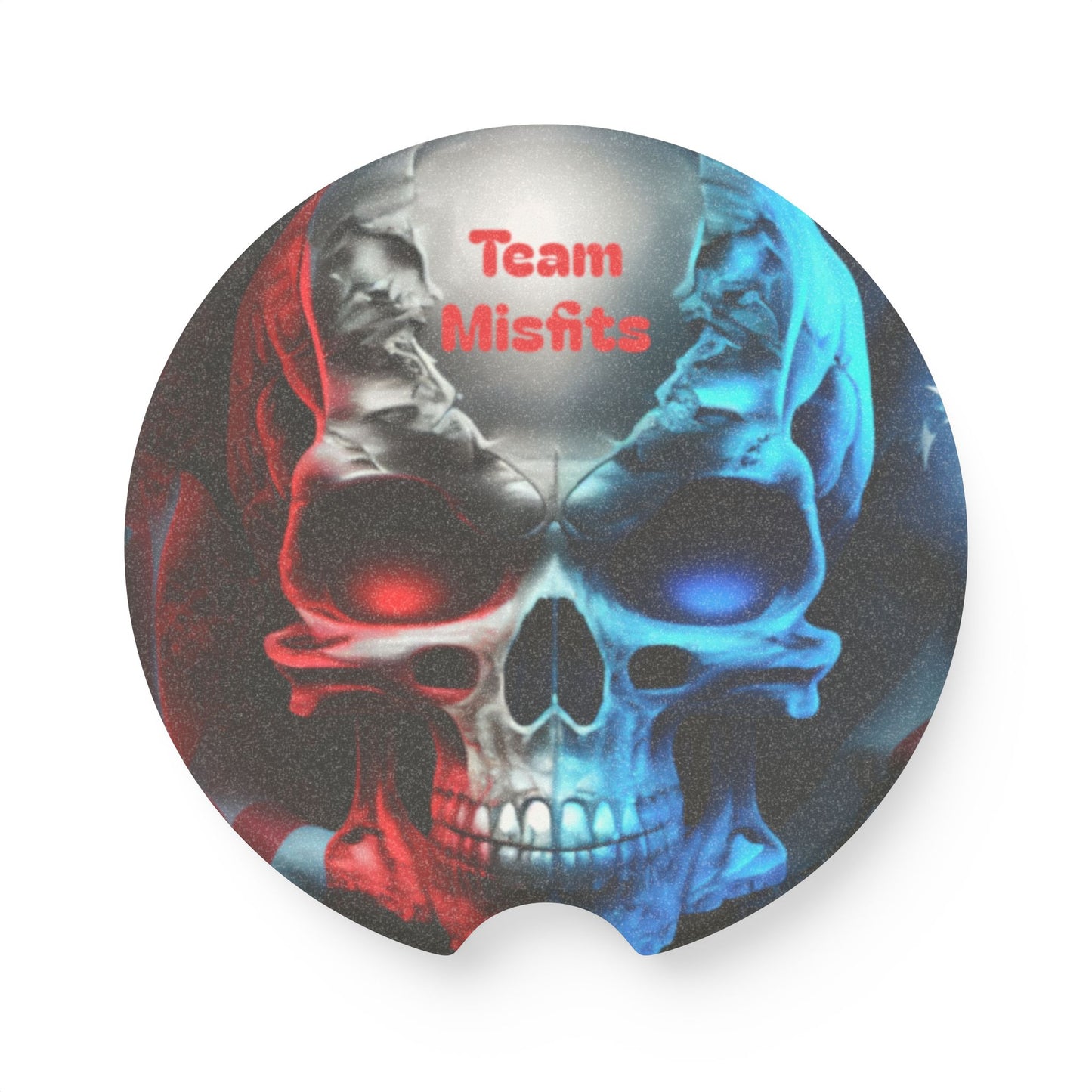 Fire and Ice Skull Soapstone Car Coaster