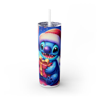 Blue Monster Tumbler with Straw, 20oz