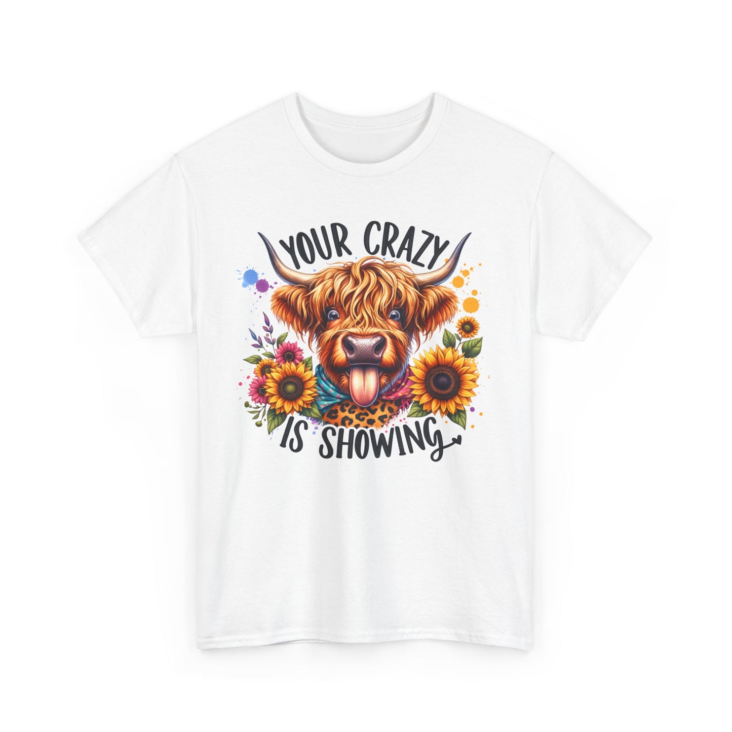 Crazy showing Unisex Heavy Cotton Tee