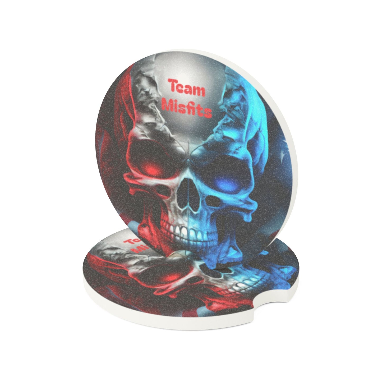 Fire and Ice Skull Soapstone Car Coaster