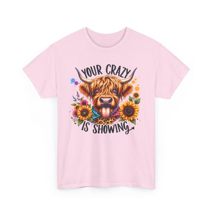 Crazy showing Unisex Heavy Cotton Tee