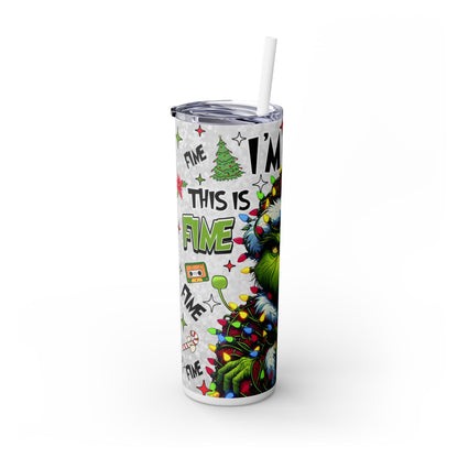 Im Fine Skinny Tumbler with Straw, 20oz