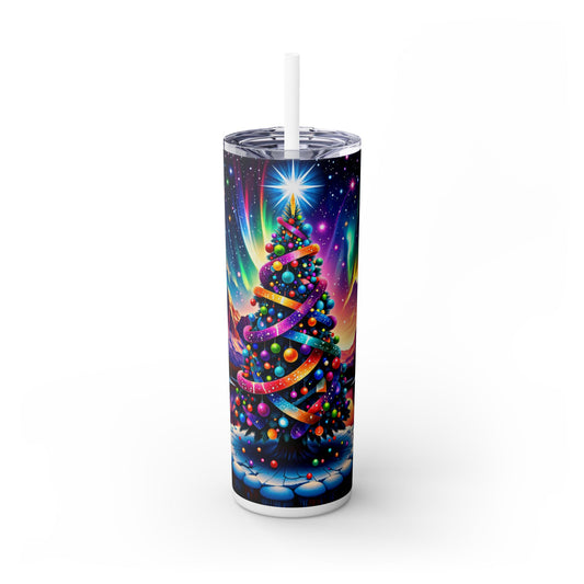 Christmas Tree Tumbler with Straw, 20oz