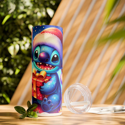 Blue Monster Tumbler with Straw, 20oz