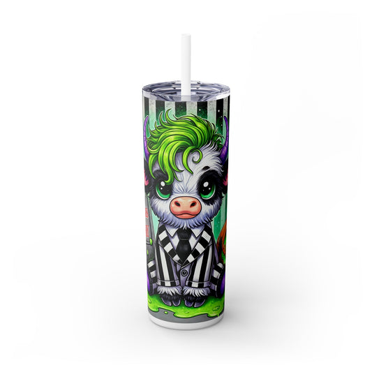 Beatle Highland Skinny Tumbler with Straw, 20oz