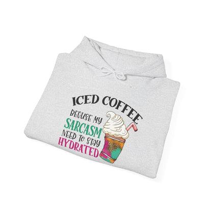 Iced Coffee Sarcasm Heavy Blend™ Hooded Sweatshirt