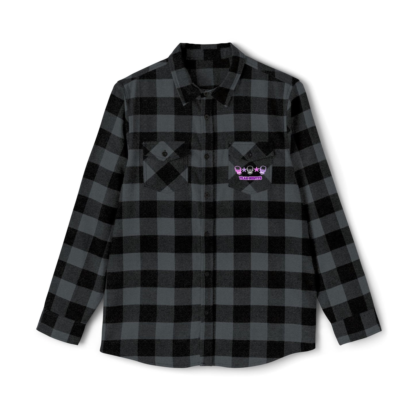 Misfits Pink Unisex Flannel Shirt