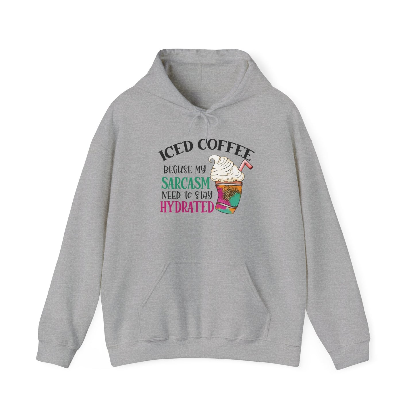 Iced Coffee Sarcasm Heavy Blend™ Hooded Sweatshirt