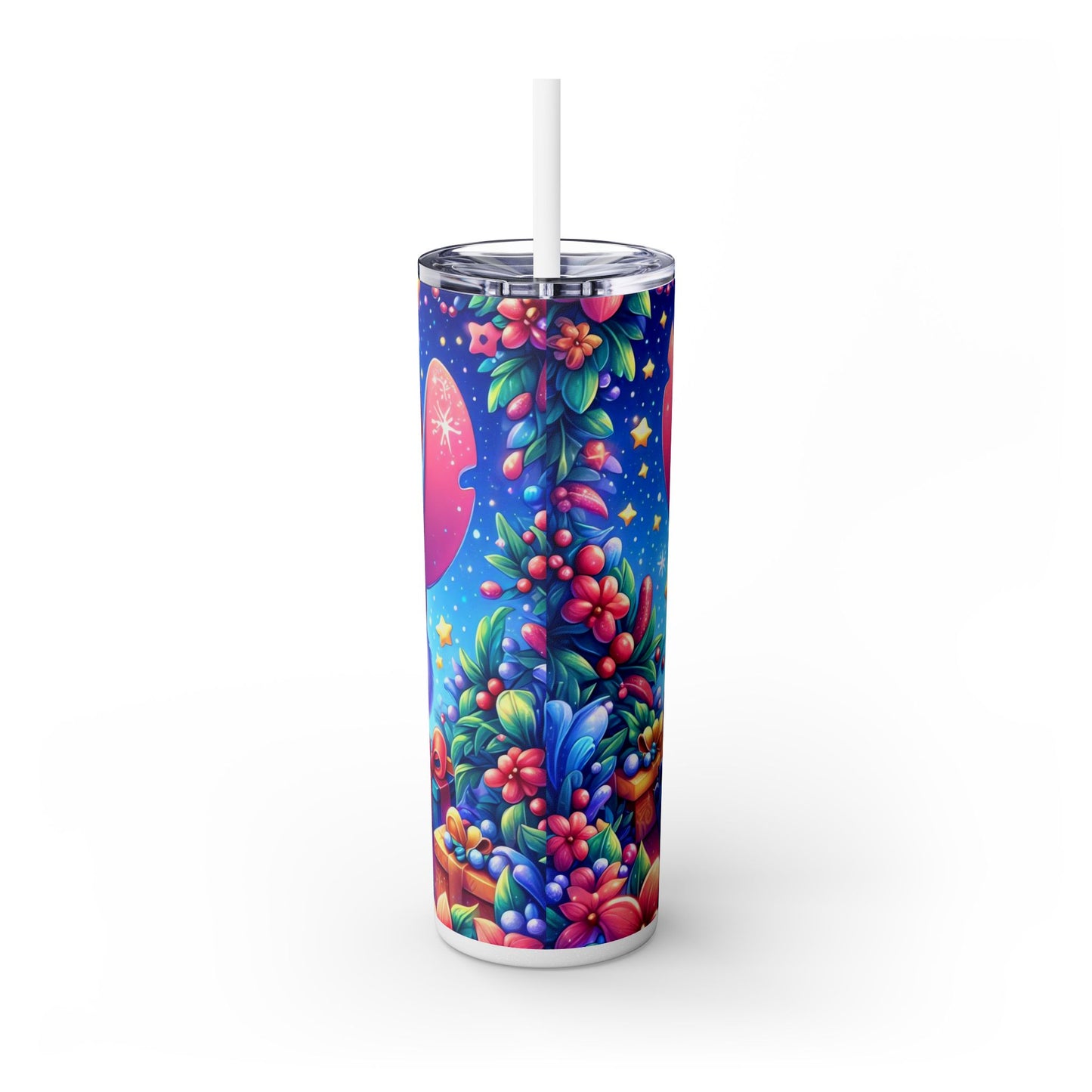 Blue Monster Tumbler with Straw, 20oz