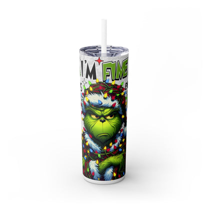 Im Fine Skinny Tumbler with Straw, 20oz