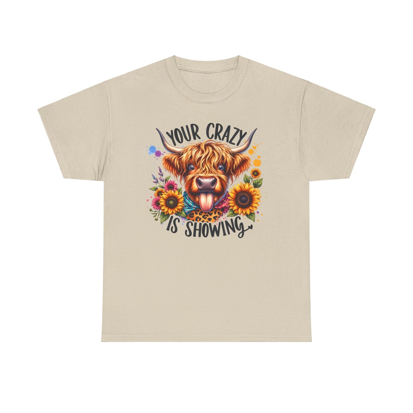 Crazy showing Unisex Heavy Cotton Tee