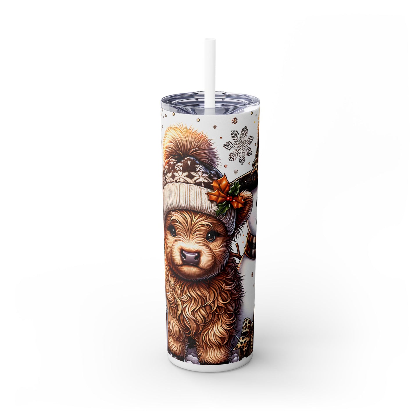 Brr Highland Skinny Tumbler with Straw, 20oz