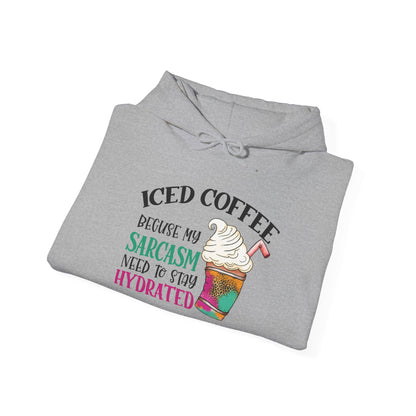 Iced Coffee Sarcasm Heavy Blend™ Hooded Sweatshirt