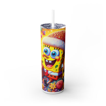 Sponge Time Tumbler with Straw, 20oz