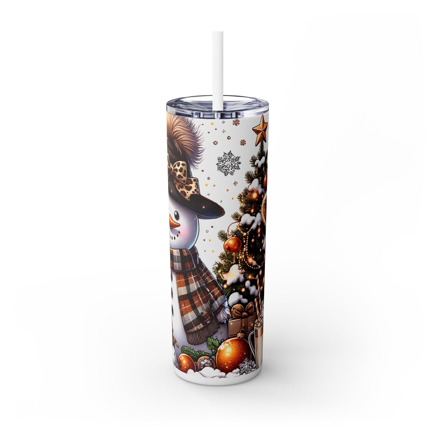 Brr Highland Skinny Tumbler with Straw, 20oz