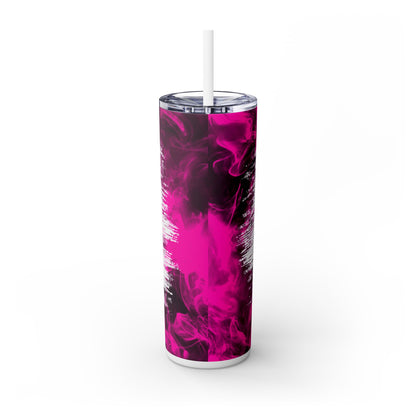 Pink Lady Tumbler Skinny Tumbler with Straw, 20oz