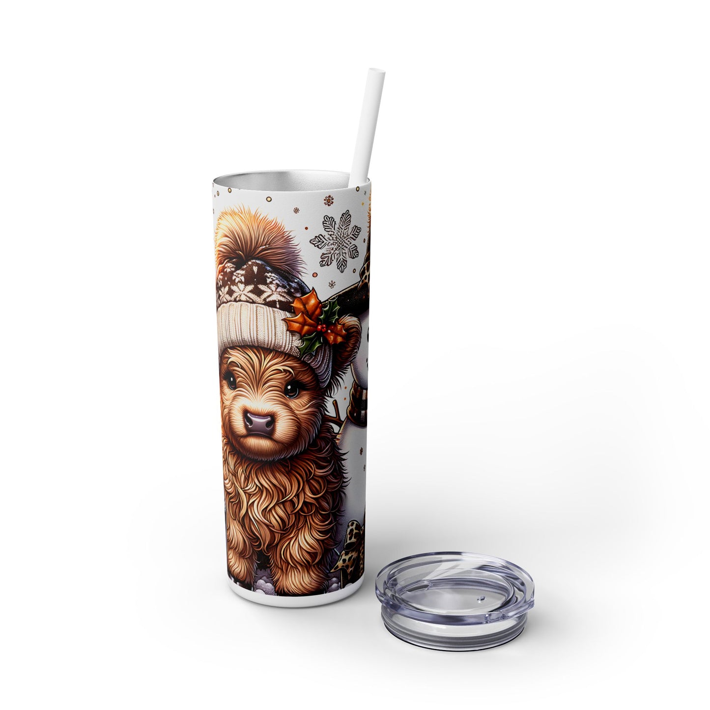 Brr Highland Skinny Tumbler with Straw, 20oz