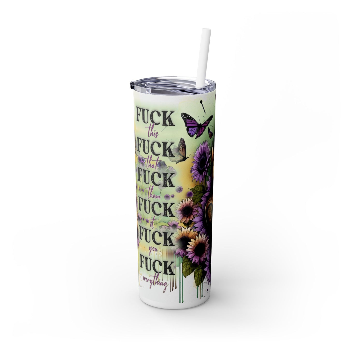 F this girl Tumbler with Straw, 20oz