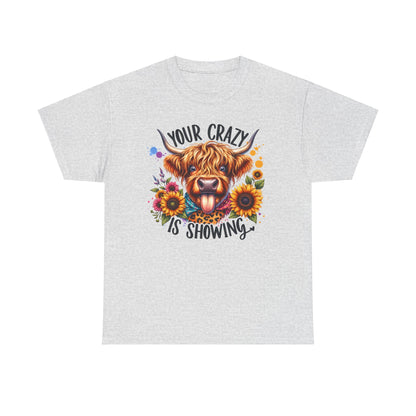 Crazy showing Unisex Heavy Cotton Tee