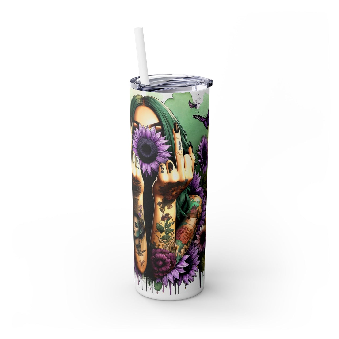 F this girl Tumbler with Straw, 20oz