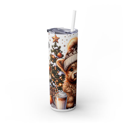 Brr Highland Skinny Tumbler with Straw, 20oz