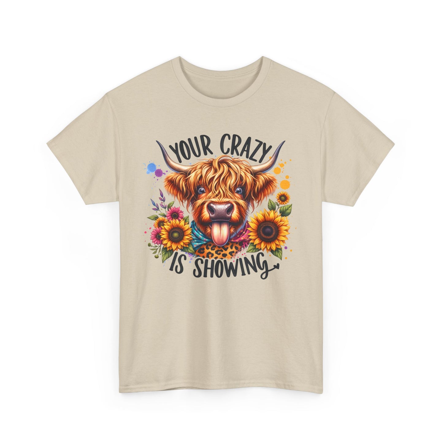 Crazy showing Unisex Heavy Cotton Tee