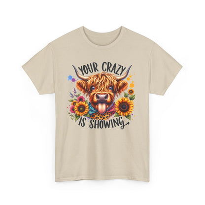 Crazy showing Unisex Heavy Cotton Tee