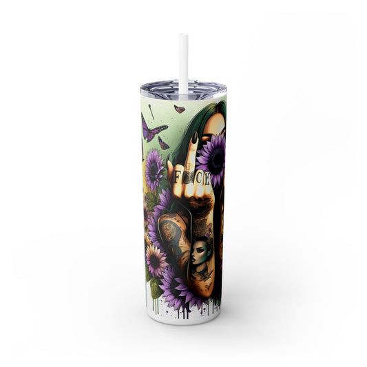 F this girl Tumbler with Straw, 20oz