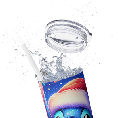 Blue Monster Tumbler with Straw, 20oz