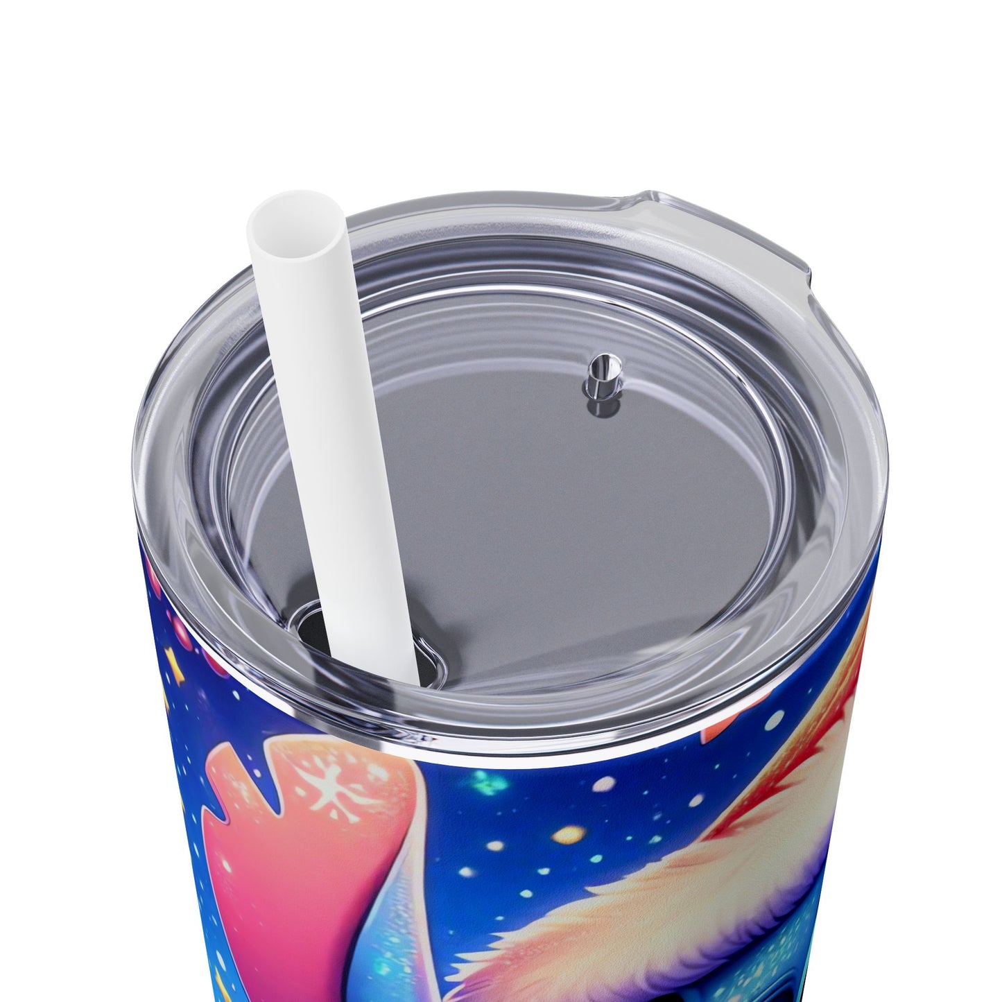 Blue Monster Tumbler with Straw, 20oz