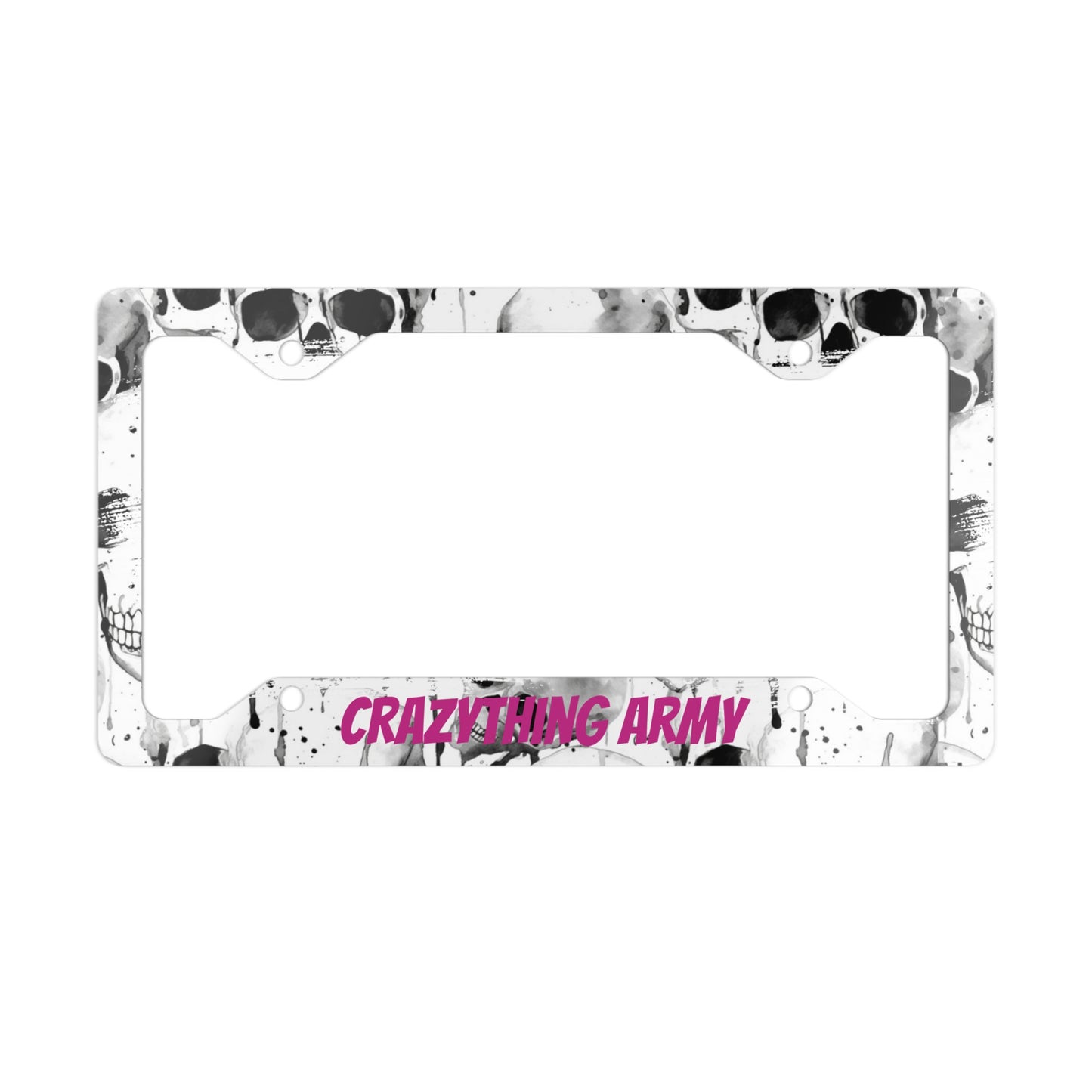 Pink CTA Metal License Plate Frame