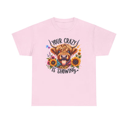 Crazy showing Unisex Heavy Cotton Tee