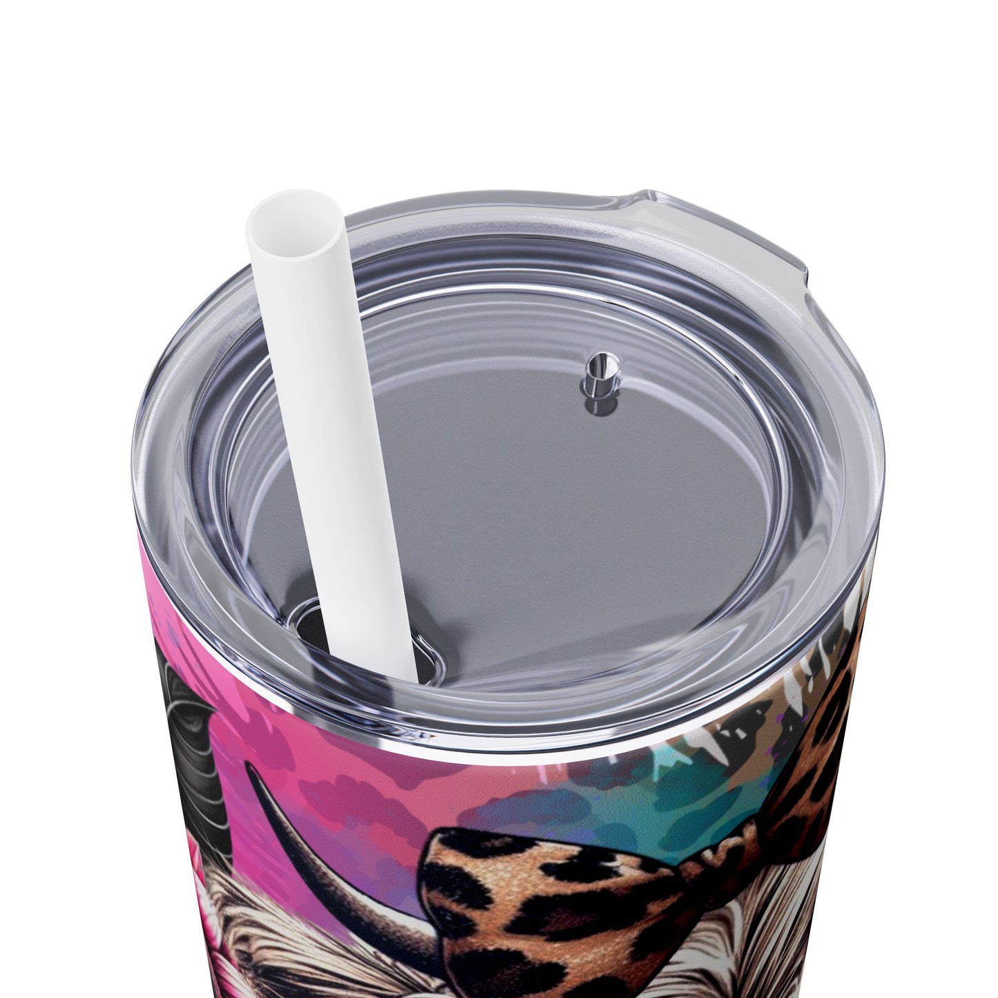 Colorful highland Tumbler with Straw, 20oz