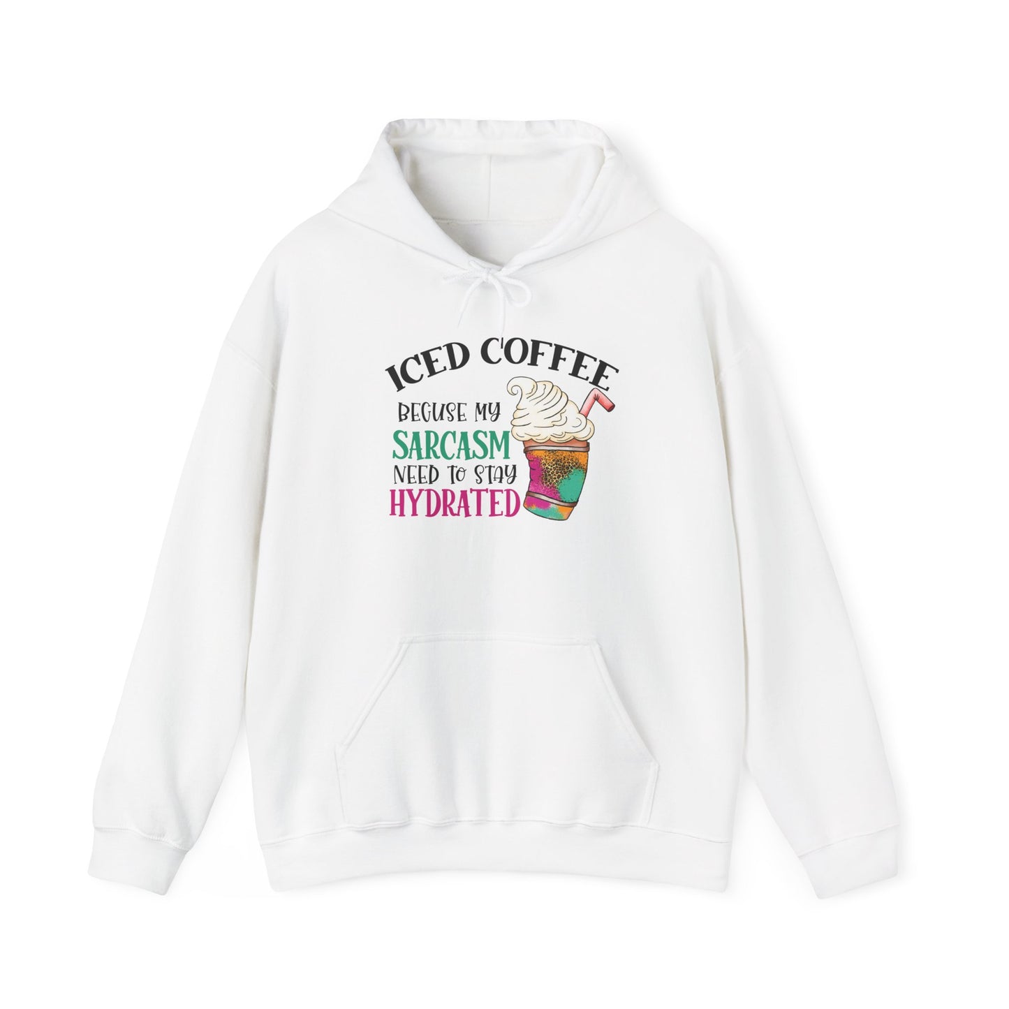 Iced Coffee Sarcasm Heavy Blend™ Hooded Sweatshirt