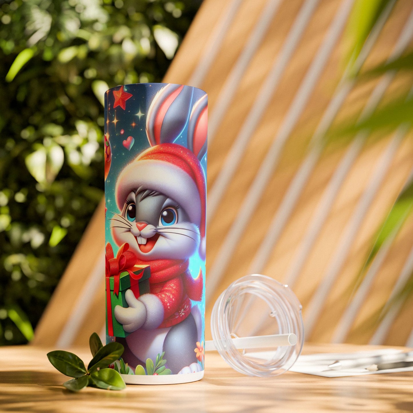 Bunny Tumbler with Straw, 20oz