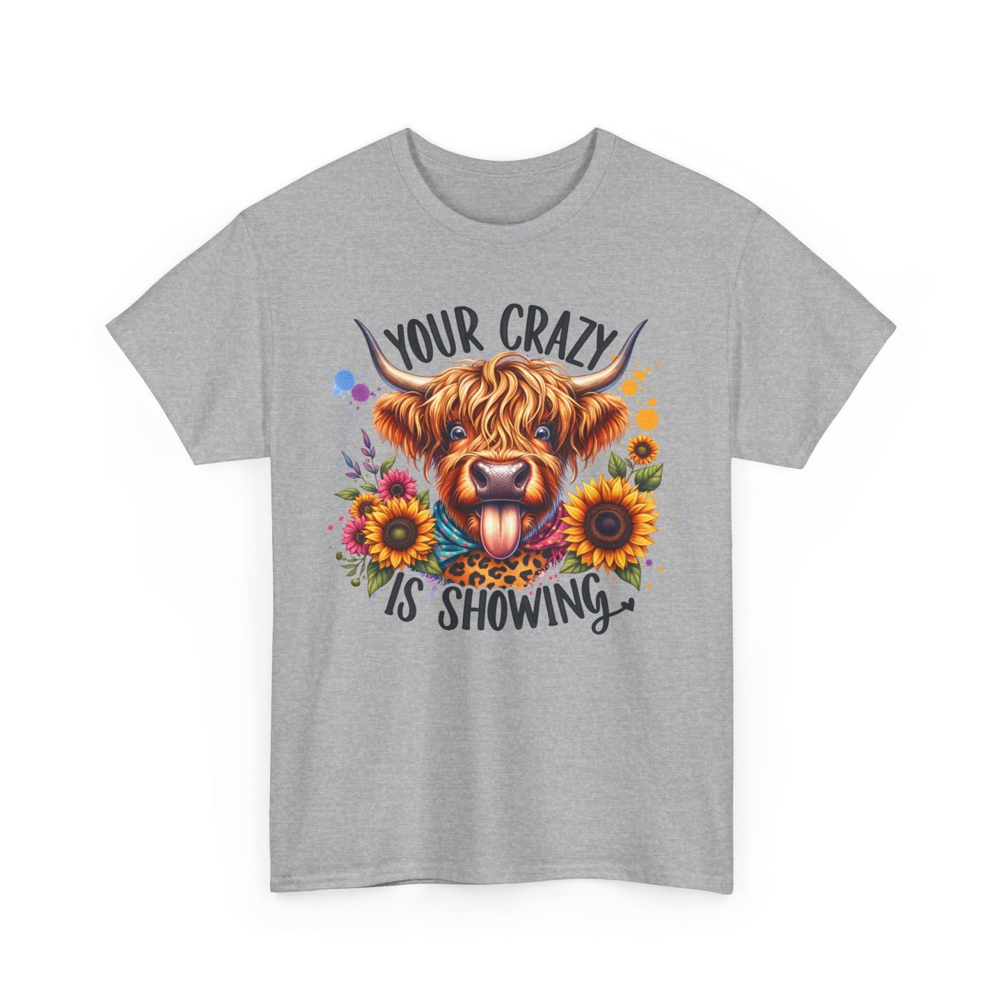 Crazy showing Unisex Heavy Cotton Tee