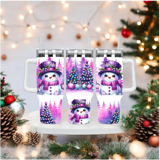 Purple Snowman